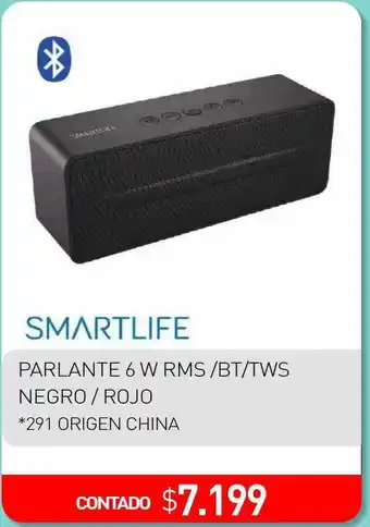 La Anonima Smartlife parlante 6w rms bt tws negro rojo oferta