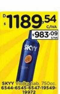 Hipermay Skyy vodka sab oferta