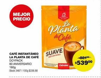 Atomo Conviene Café instantáneo la planta de café oferta