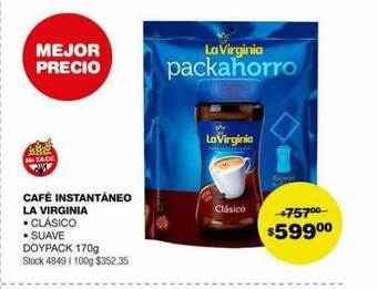 Atomo Conviene Café instantáneo la virginia oferta