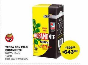 Atomo Conviene Yerba con palo rosamonte oferta
