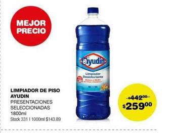 Atomo Conviene Limpiador de piso ayudin oferta