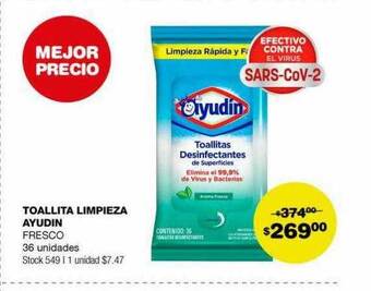 Atomo Conviene Toallita limpieza ayudin oferta