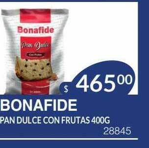 Masivos Bonafide pan dulce con frutas oferta