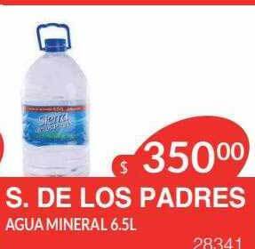 Masivos S de los padres agua mineral oferta