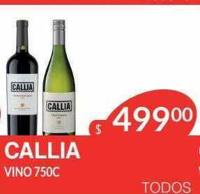 Masivos Callia vino oferta