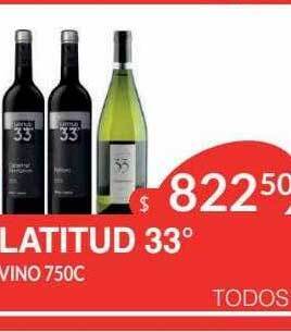 Masivos Latitud 33° vino oferta