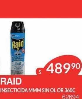 Masivos Raid insecticida mmm sin olor oferta