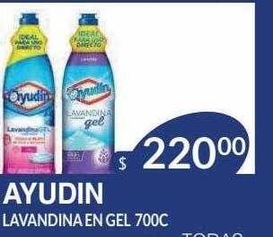 Masivos Ayudin lavandina en gel oferta
