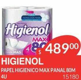 Masivos Higienol papel higienico max panal oferta