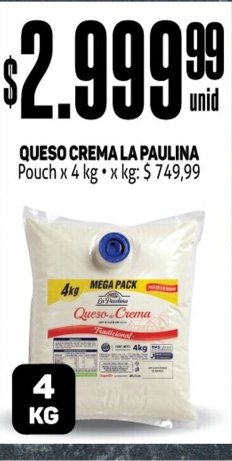 Makro Queso Crema La Paulina oferta