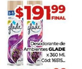 Diarco Desodorante De Ambientes Glade oferta