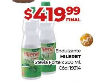 Diarco Endulzante Hileret Stevia Forte oferta