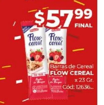 Diarco Barras de Cereal Flow Cereal oferta
