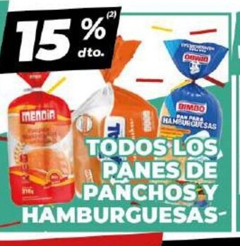 Diarco Todos Los Panes De Panchos y Hamburguesas oferta