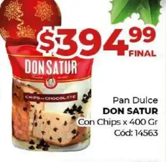 Diarco Pan Dulce Don Satur Con Chips oferta