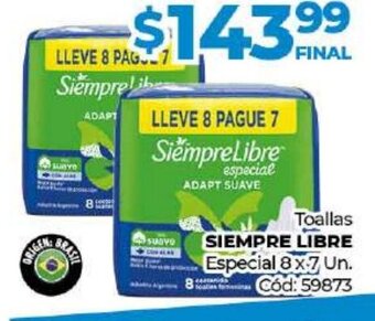 Diarco Toallas Siempre Libre Especial oferta