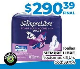 Diarco Toallas Siempre Libre Nocturnas oferta