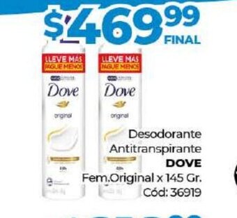 Diarco Desodorante Antitranspirante Dove oferta
