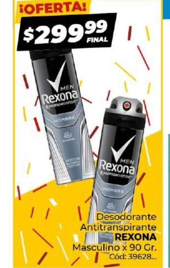 Diarco Desodorante Antitranspirante Rexona oferta
