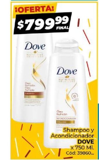 Diarco Shampoo y Acondicionador Dove oferta