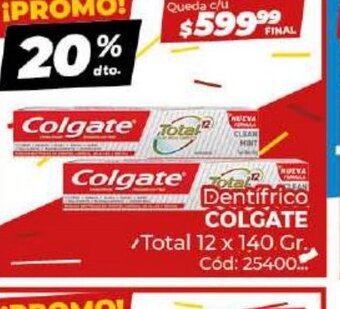 Diarco Dentífrico Colgate Total oferta