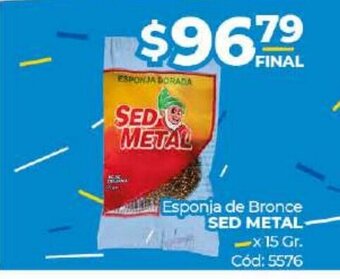 Diarco Esponja De Bronce Sed Metal oferta