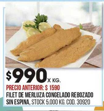Coto Filet de merluza congelado rebozado sin espina oferta