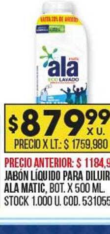 Coto Jabón líquido para diluir ala matic oferta