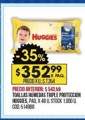 Coto Toallas húmedas triple protección huggies oferta
