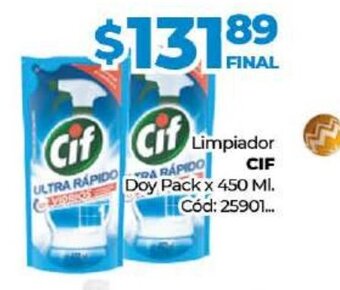 Diarco Limpiador Cif Doy Pack oferta
