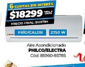Diarco Aire Acondicionado Philco/Electra oferta