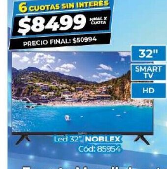 Diarco LED 32" Noblex oferta