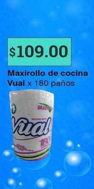 Supermercados Mayor Vual Maxirollo De Cocina 180 paños oferta