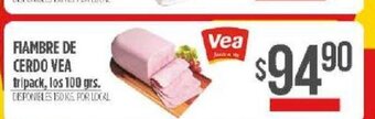Supermercados Vea Fiambre de Cerdo Vea oferta