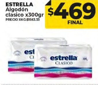 Supermayorista Vital Estrella Algodón Clasico x300gr oferta