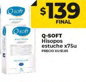 Supermayorista Vital Q-Soft Hisopos Estuche x75u oferta