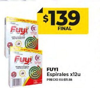 Supermayorista Vital Fuyi Espirales x 12u oferta