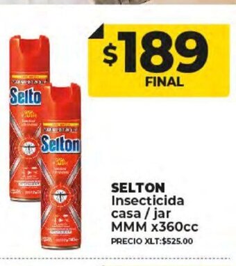Supermayorista Vital Selton Insecticida Casa/Jar MMM x360cc oferta