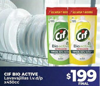 Supermayorista Vital CIF Bio Active Lavavajillas l.v.d/p x 450cc oferta
