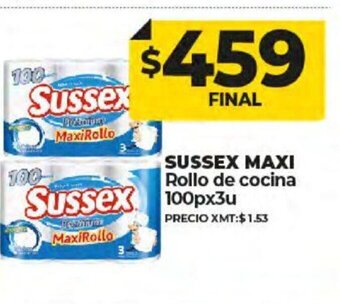 Supermayorista Vital Sussex Maxi Rollo de Cocina 100p x 3u oferta