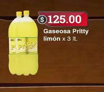 Gaseosa Pritty Limón 3lt