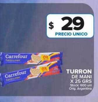 Carrefour Maxi Turron de mani oferta