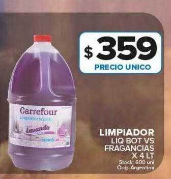 Carrefour Maxi Limpiador liq bot vs fragancias oferta