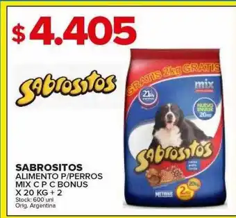 Carrefour Maxi Sabrositos alimento p perros mix c p c bonus oferta