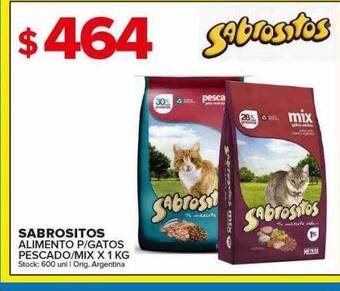 Carrefour Maxi Sabrositos alimento p gatos pescado mix oferta