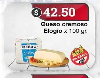 Supermercados Mayor Elogio Queso cremoso 100gr oferta