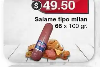Salame tipo milan 66 100gr