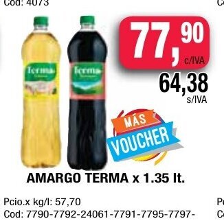 Maxiconsumo Amargo Terma x 1.35lt oferta