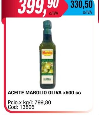 Maxiconsumo Aceite Marolio Oliva x 500cc oferta
